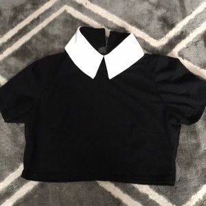 deandri Tops - Deandri Addams top in Black/White deandri Tops - Deandri Addams top in Black/White